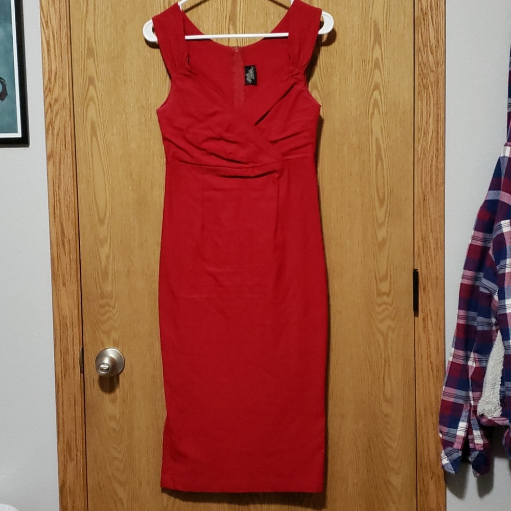 Rock Steady Red Wiggle Dress